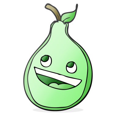 serbest çizilmiş karikatür armut