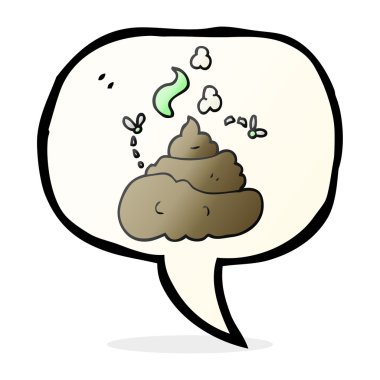 konuşma kabarcık karikatür brüt kaka