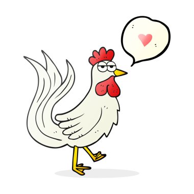 speech bubble cartoon cock