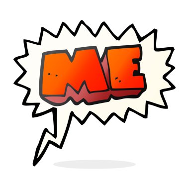 konuşma balonu sembolü karikatür