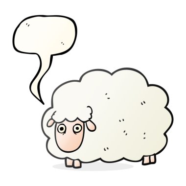 konuşma balonu karikatür osuruk koyun