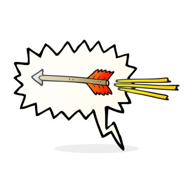 konuşma kabarcık karikatür uçan ok