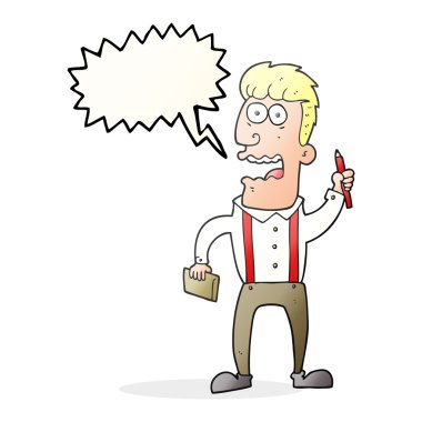 konuşma kabarcık karikatür muhabir vurguladı