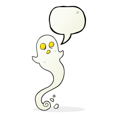 konuşma balonu çizgi film halloween hayalet