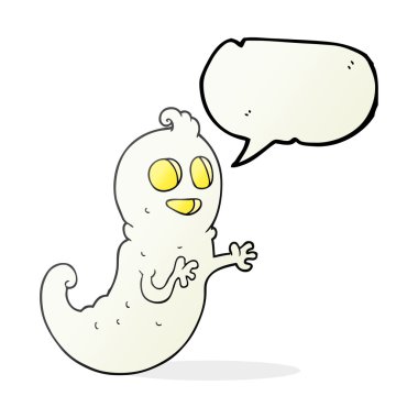 konuşma kabarcık karikatür hayalet