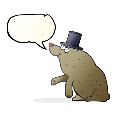 konuşma kabarcık karikatür unutmayın ki silindir şapka