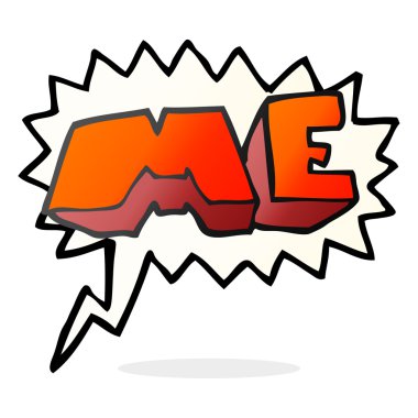 konuşma balonu sembolü karikatür