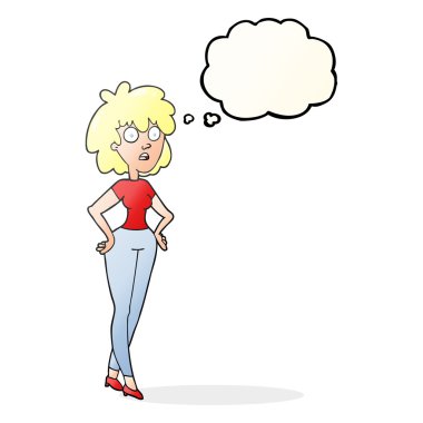 kabarcık karikatür sürpriz kadın sanıyordum