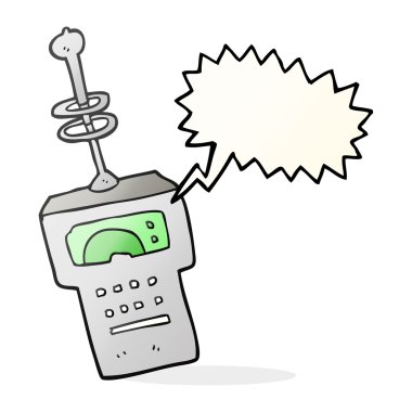 konuşma kabarcık karikatür fütüristik tarayıcı