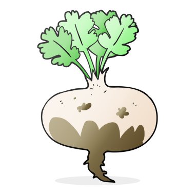 karikatür çamurlu şalgam