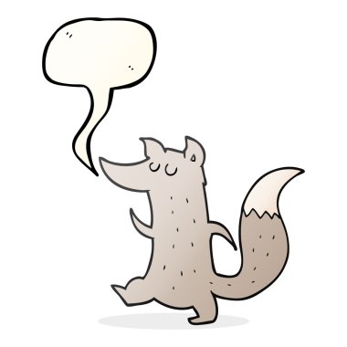 konuşma kabarcık karikatür şirin kurt