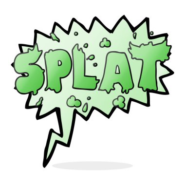 konuşma kabarcık karikatür uyarısı