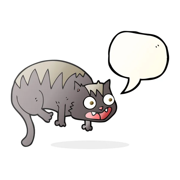 Kot kreskówka mowy Bańka — Wektor stockowy
