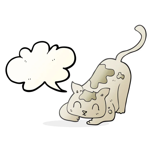 演讲泡沫卡通猫玩 — 图库矢量图片