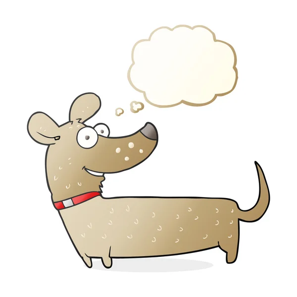 Gedankenblase Cartoon glücklicher Hund — Stockvektor