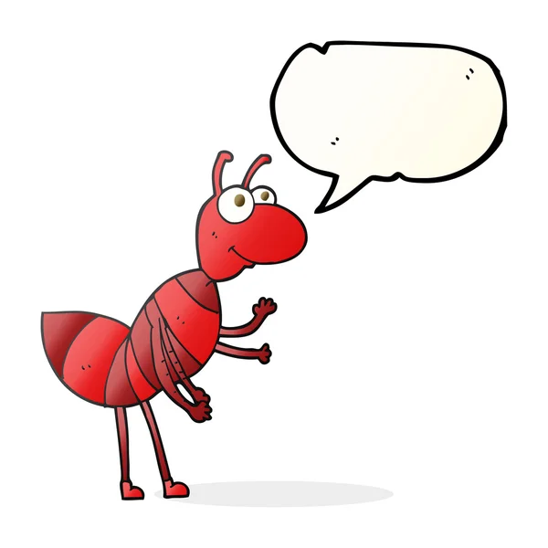 Tal bubbla cartoon ant — Stock vektor