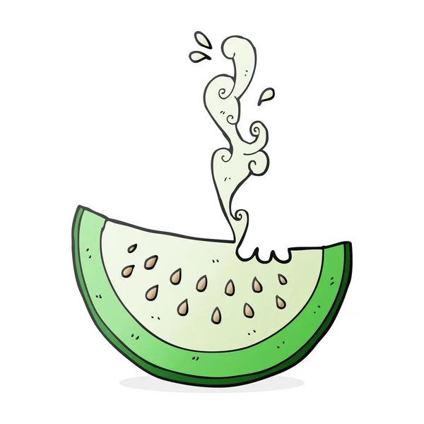 Rebanada de melón de dibujos animados — Vector de stock