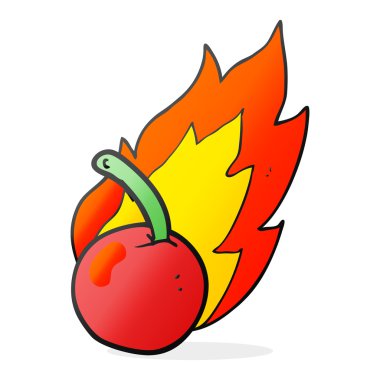 serbest çizilmiş karikatür kiraz