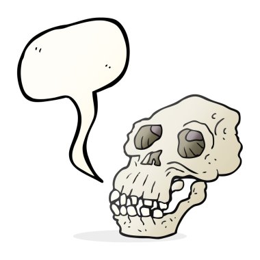 konuşma balonu çizgi film Antik kafatası