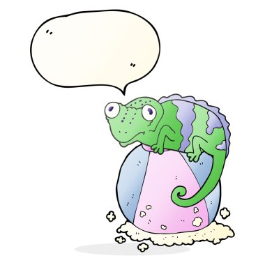 konuşma kabarcık karikatür bukalemun Ball