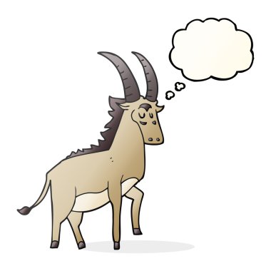 düşünce kabarcık karikatür antilop