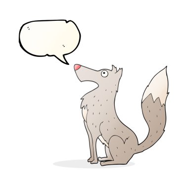 konuşma balonu çizgi film kurt