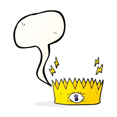 konuşma balonu çizgi film sihirli taç