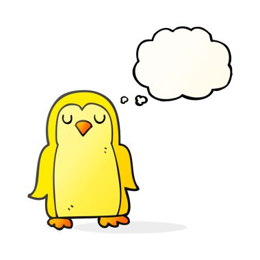 düşünce kabarcık karikatür kuş