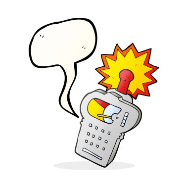 konuşma kabarcık karikatür bilimsel aygıt