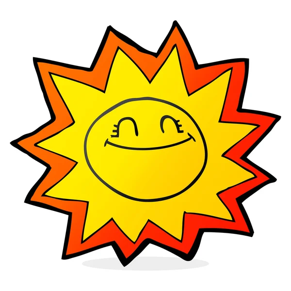 Kreskówka szczęśliwy słońce — Wektor stockowy