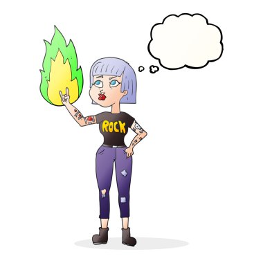 kabarcık karikatür kaya kız sanıyordum