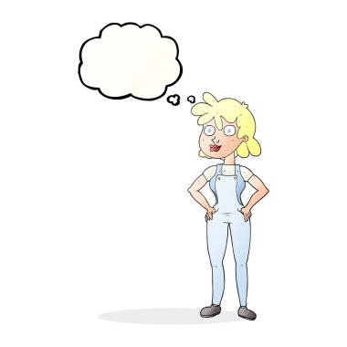 kabarcık karikatür çiftçi kız sanıyordum