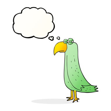 kabarcık karikatür papağan sanıyordum