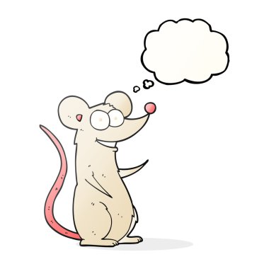 kabarcık karikatür mutlu fare sanıyordum