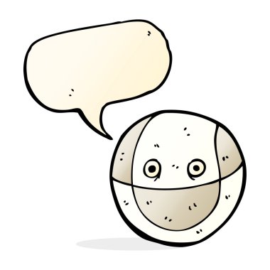 çizgi film topu ile konuşma balonu