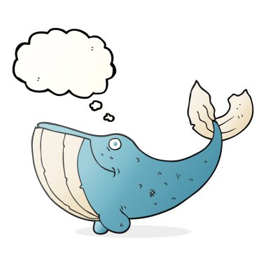 düşünce kabarcık karikatür balina