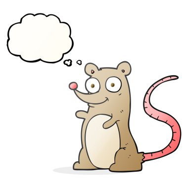 düşünce kabarcık karikatür fare