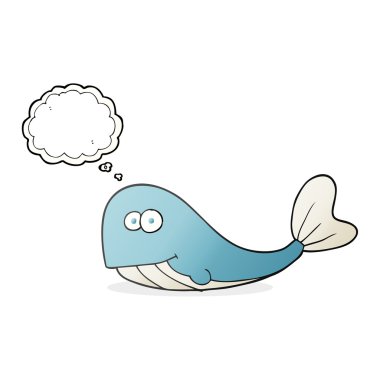 düşünce kabarcık karikatür balina