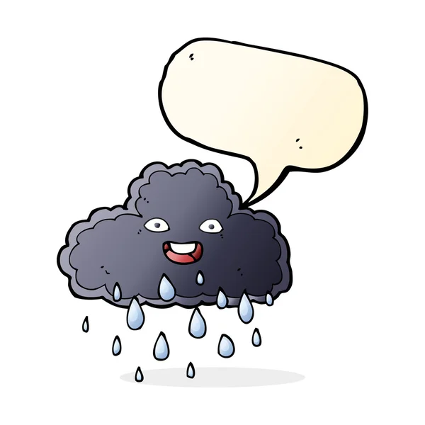 연설 거품 만화 raincloud — 스톡 벡터