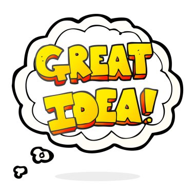 kabarcık karikatür harika fikir sembol sanıyordum