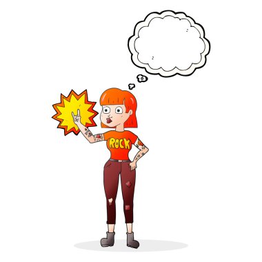 kabarcık karikatür kaya kız sanıyordum