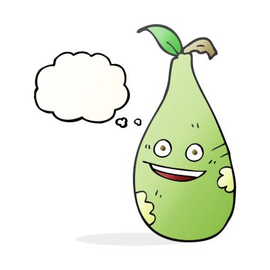 düşünce kabarcık karikatür armut