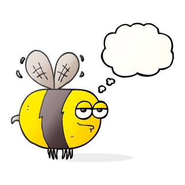 kabarcık karikatür mutsuz arı sanıyordum