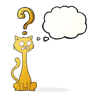 kabarcık karikatür meraklı kedi sandım