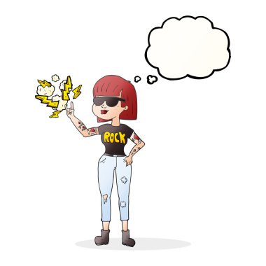 kabarcık karikatür rock kadın sanıyordum