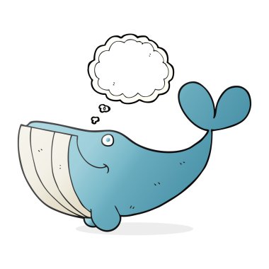 kabarcık karikatür mutlu balina sanıyordum