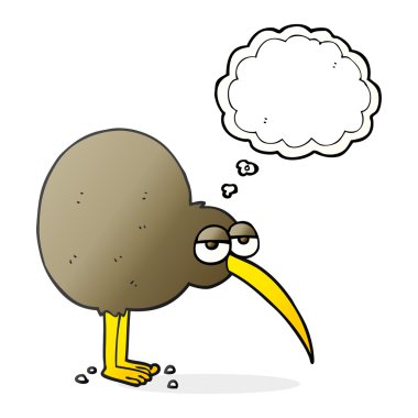 düşünce kabarcık karikatür kivi