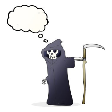 düşünce kabarcık karikatür ölüm