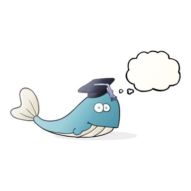 düşünce kabarcık karikatür balina mezunu