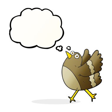 kabarcık karikatür mutlu kuş sanıyordum